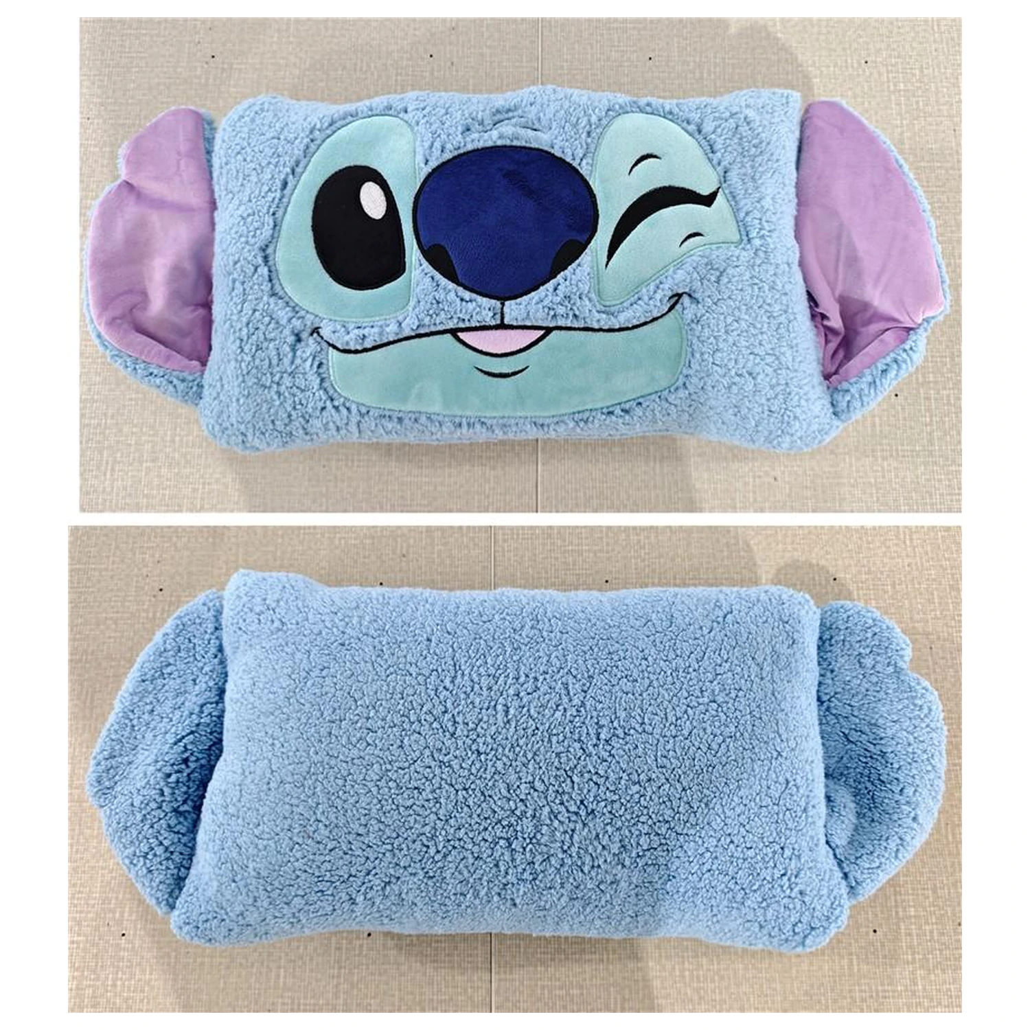 DISNEY Stitch Sherpa vankúš 35x38cm produktová fotografia