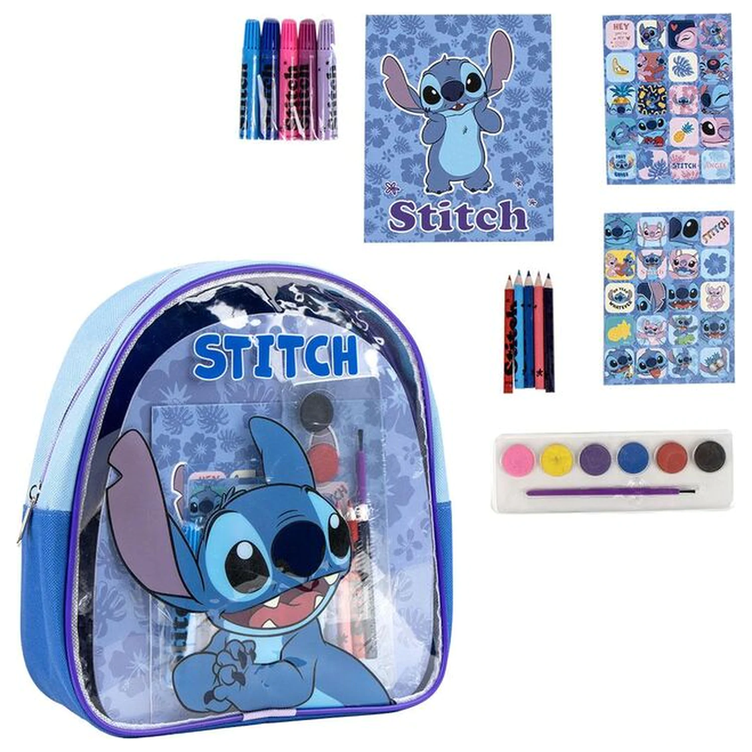 Disney Stitch ruksak stationery set produktová fotografia