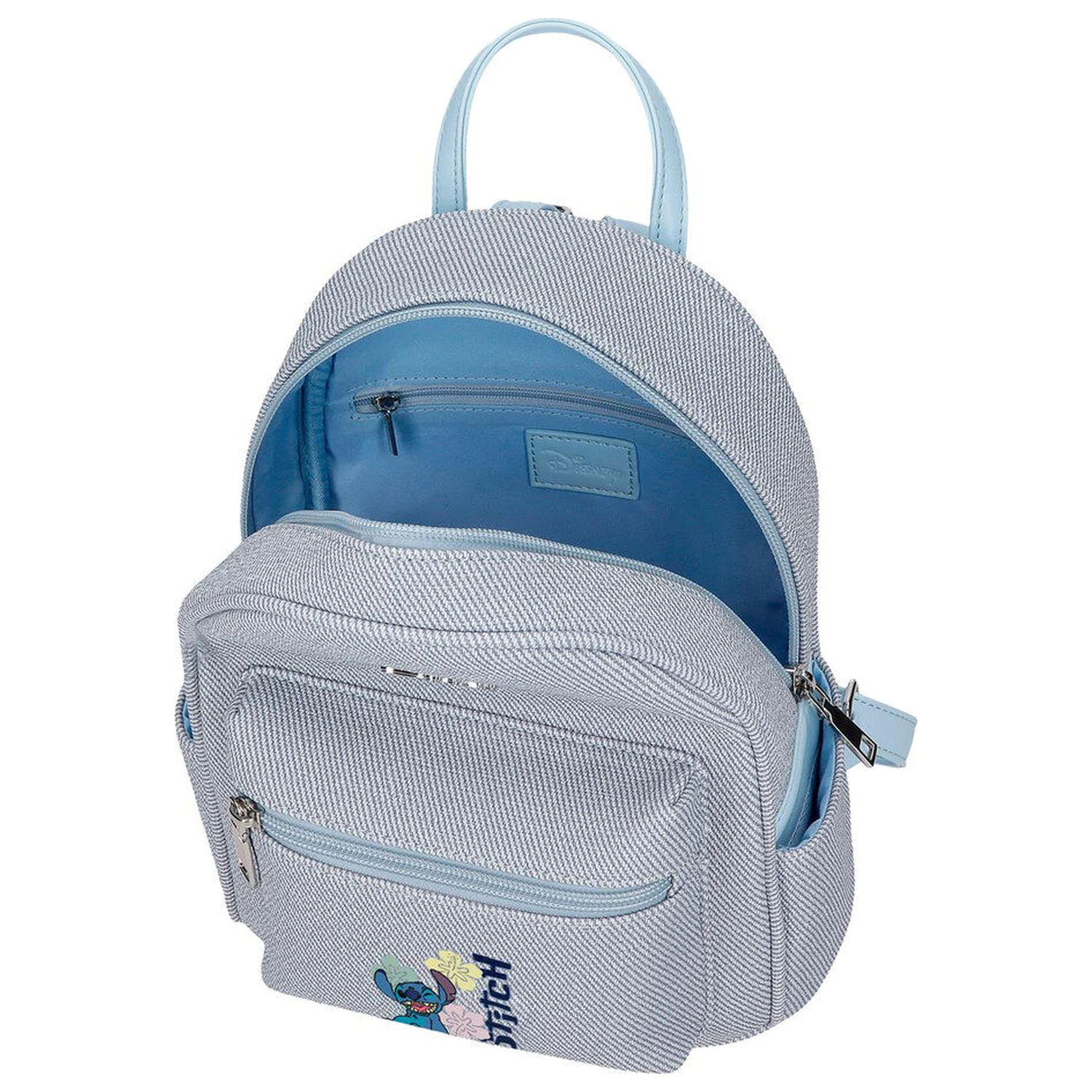 Disney Stitch Tiki walking batoh denim 23cm produktová fotografia