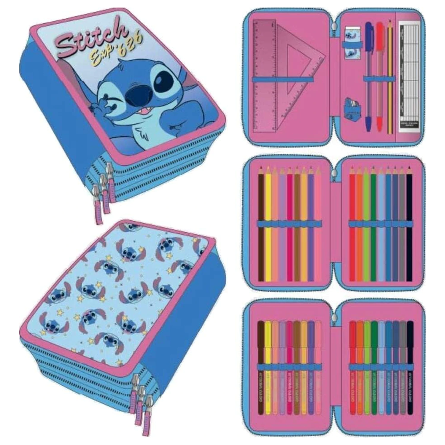 Disney Stitch trojitý peračník produktová fotografia