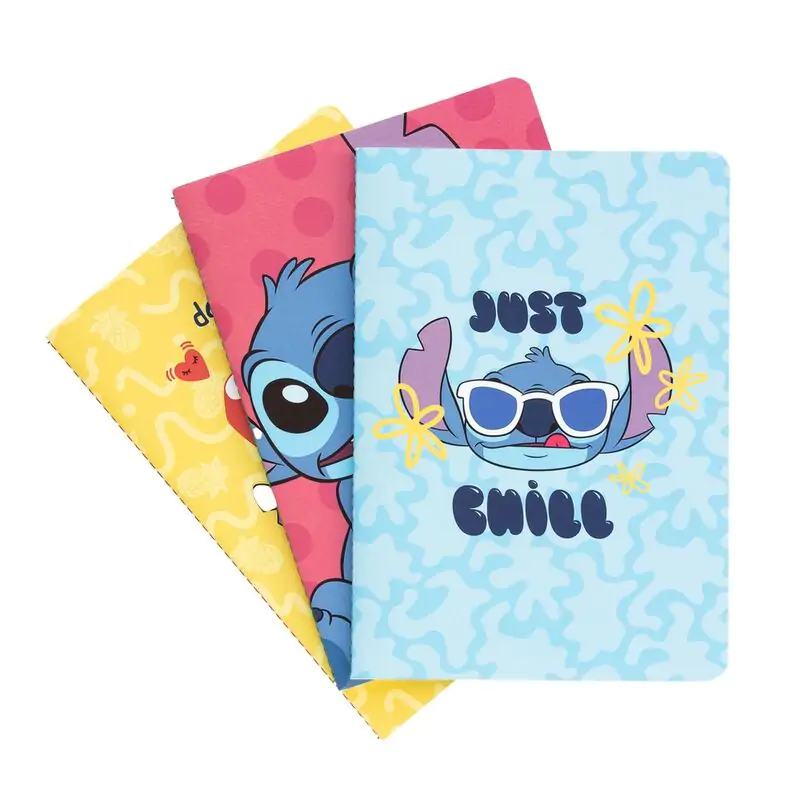 Disney Stitch Tropical pack 3 A5 notebooky termékfotó