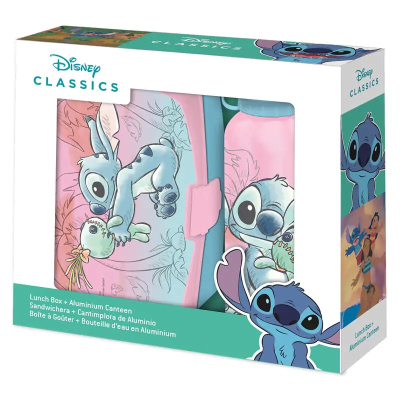 Disney Stitch obedár + hliníková fľaša set 500 ml produktová fotografia