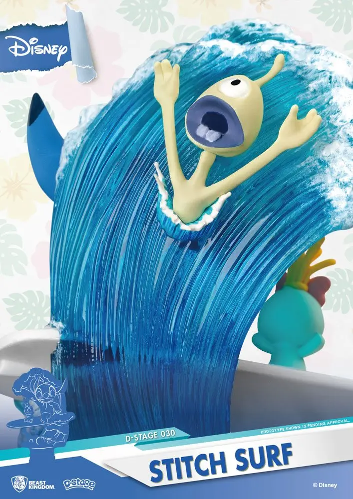Disney Summer Series D-Stage PVC Diorama Stitch Surf 15 cm produktová fotografia