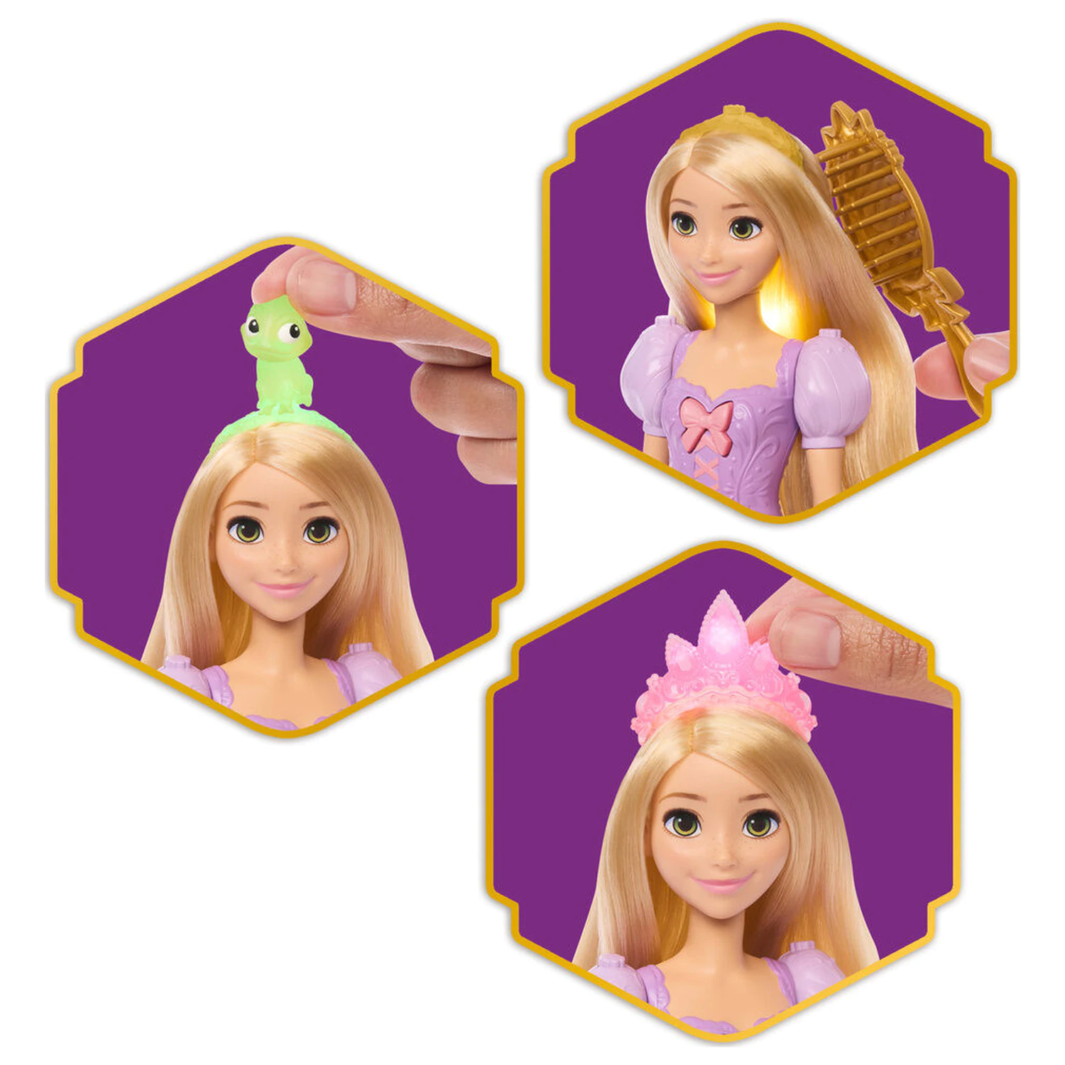 Disney Tangled Odhaľ Rapunzel bábika produktová fotografia