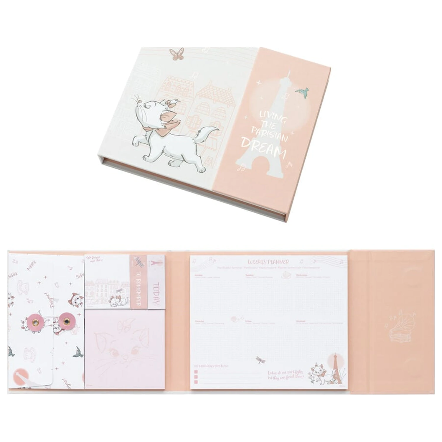 Disney The Aristocats Marie týždenný plánovač s lepiacimi lístkami produktová fotografia