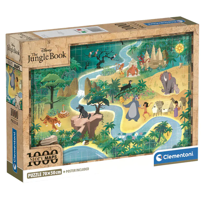 Disney The Jungle Book Mapa Puzzle 1000pcs termékfotó