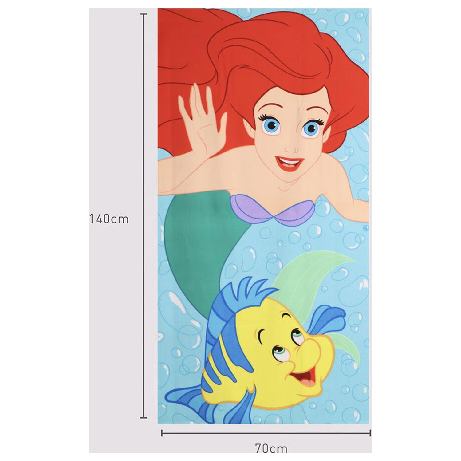 Disney The Little Mermaid Ariel mikroﬁbrový plážový uterák produktová fotografia