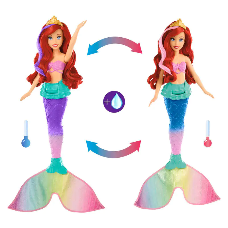 Disney The Little Mermaid Plávajúca a špliechajúca bábika Ariel produktová fotografia