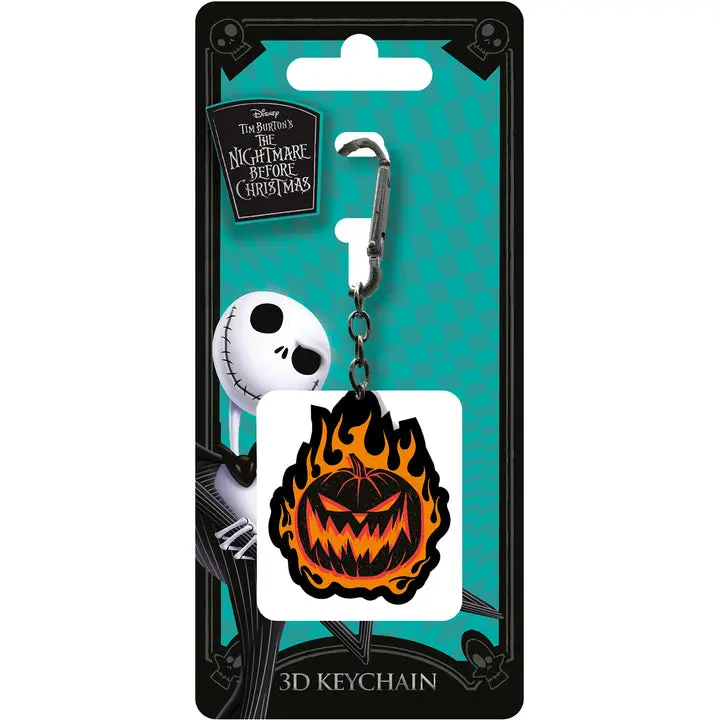 Disney 3D Gumová kľúčenka The Nightmare Before Christmas Flaming Pumpkin 6 cm produktová fotografia