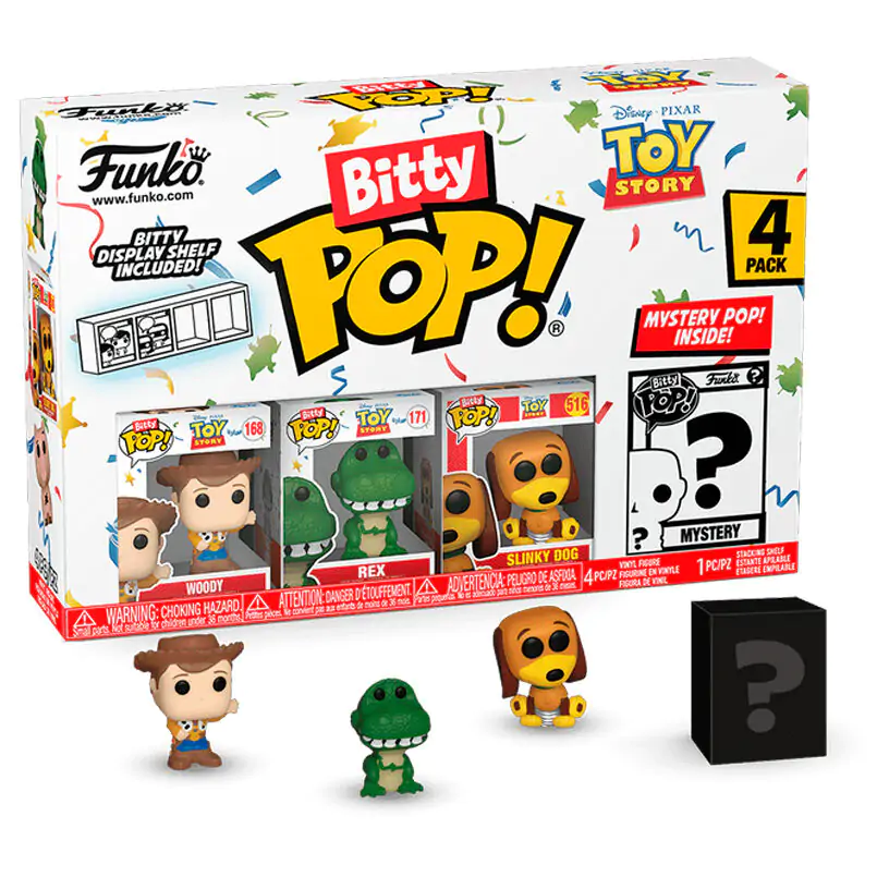 Blister 4 figúrky Bitty POP Disney Toy Story Woody termékfotó