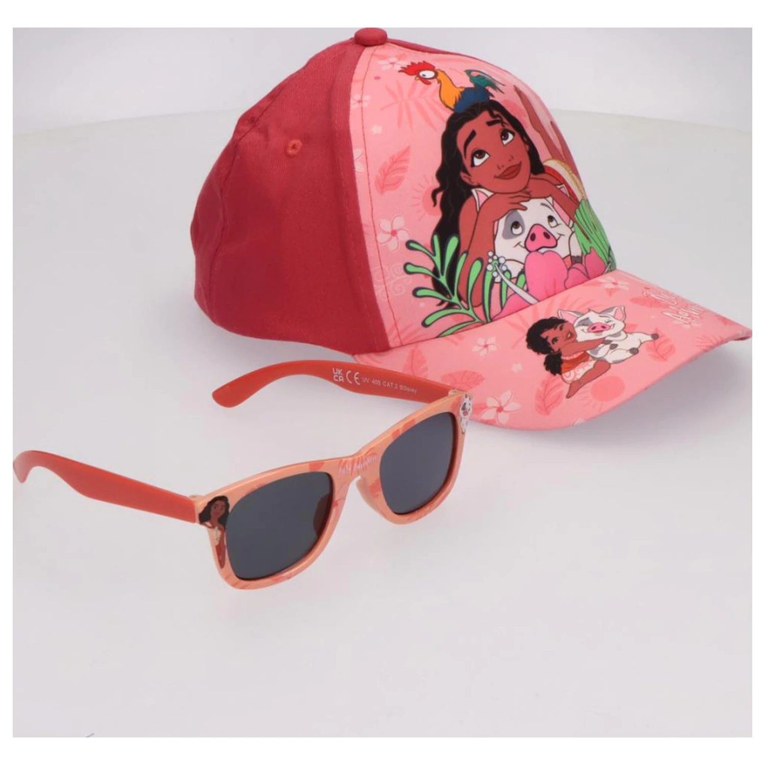 Disney Moana Bold Adventurer slnečné okuliare a bejzbalová čiapka sada produktová fotografia