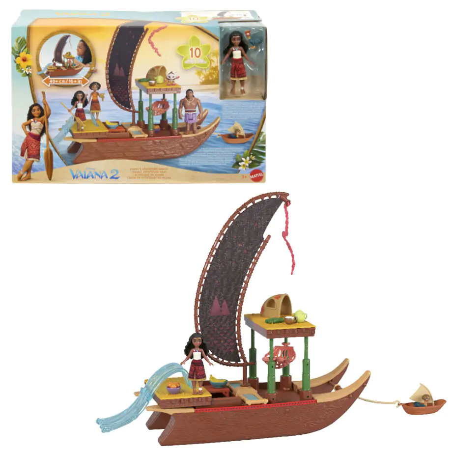 Disney Vaiana Moana 2 Adventure Kanoe playset produktová fotografia