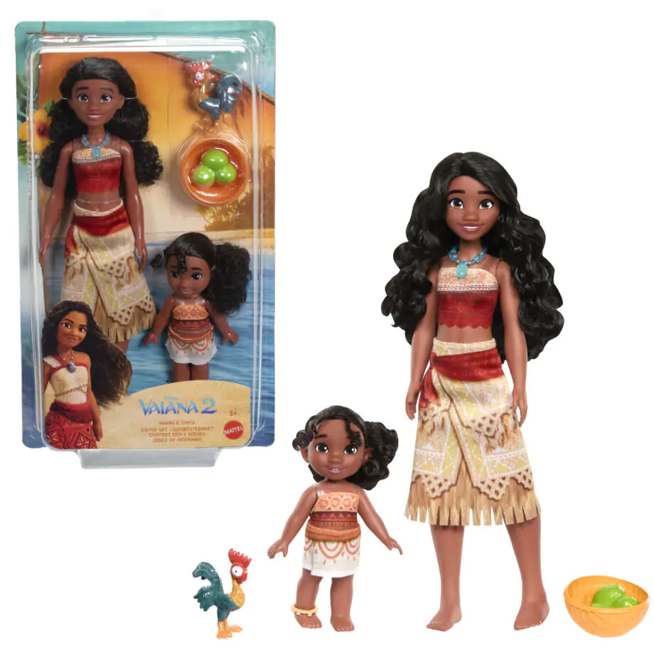 Disney Vaiana Moana 2 Vaiana & Simea blister 2 bábiky produktová fotografia