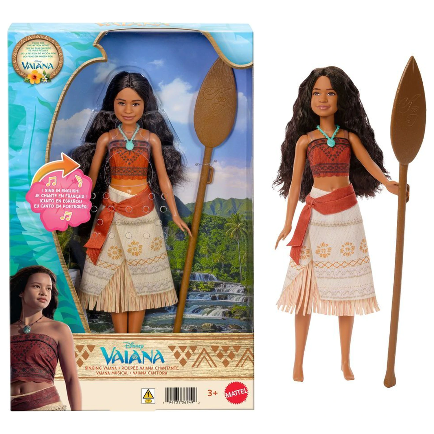 Disney Vaiana Moana Spievajúca bábika produktová fotografia