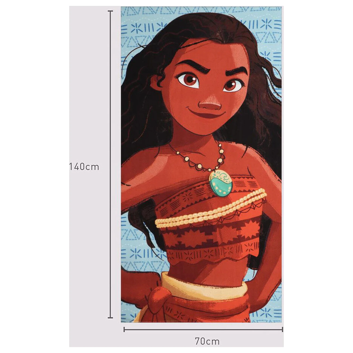 Disney Vaiana Moana plážový uterák z mikrovlákna produktová fotografia