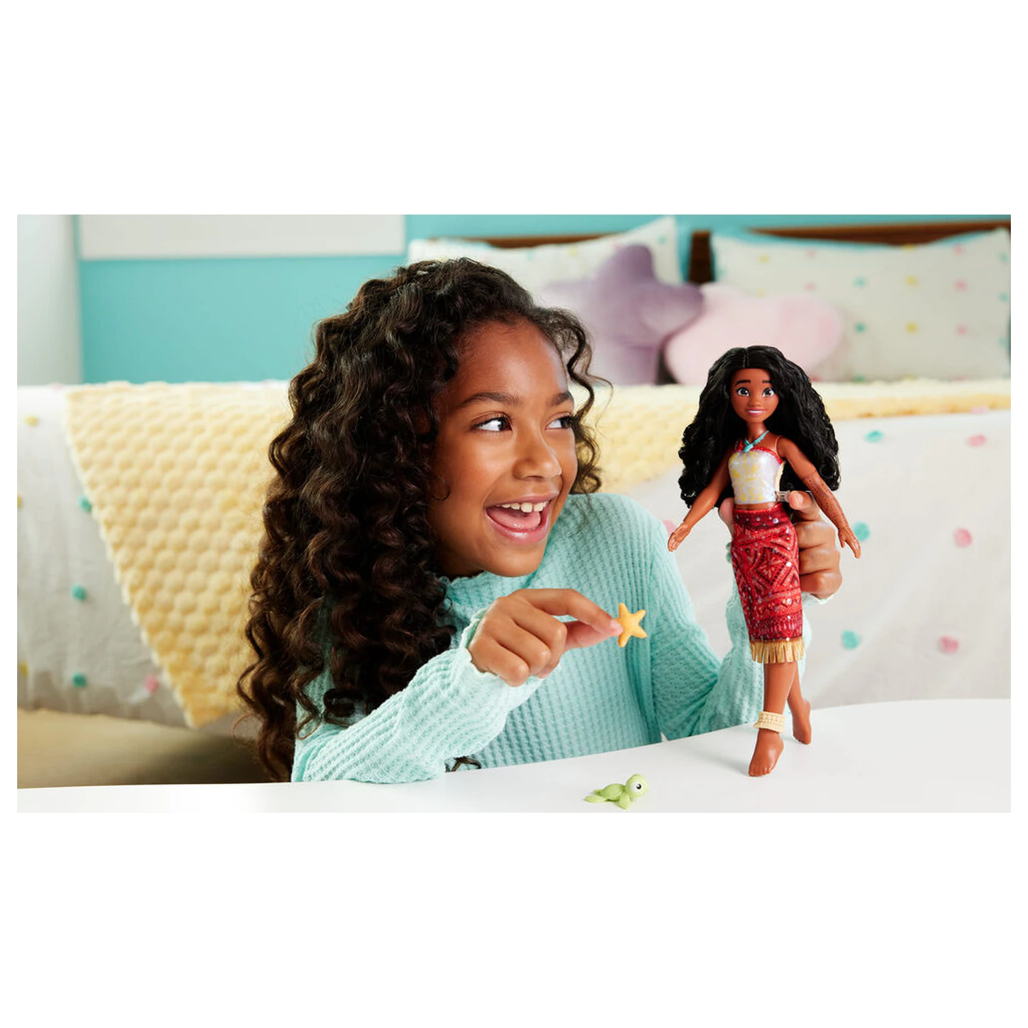 Disney Vaiana Moana plávacia Tautai Vaiana bábika produktová fotografia