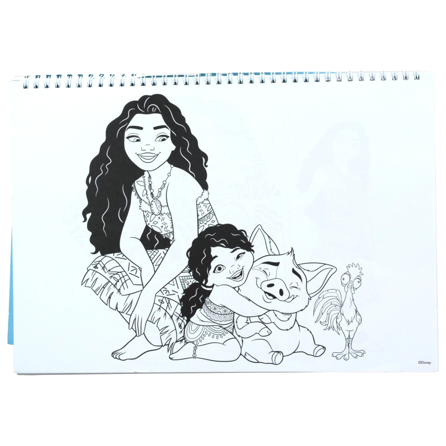Disney Moana Together Again A/4 špirálový skicár so 40 listami a nálepkami produktová fotografia