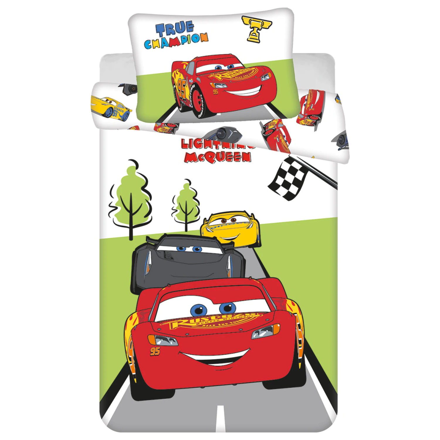 Disney Cars Champion Detský poťah na perinu pre batoľatá a predškolákov produktová fotografia