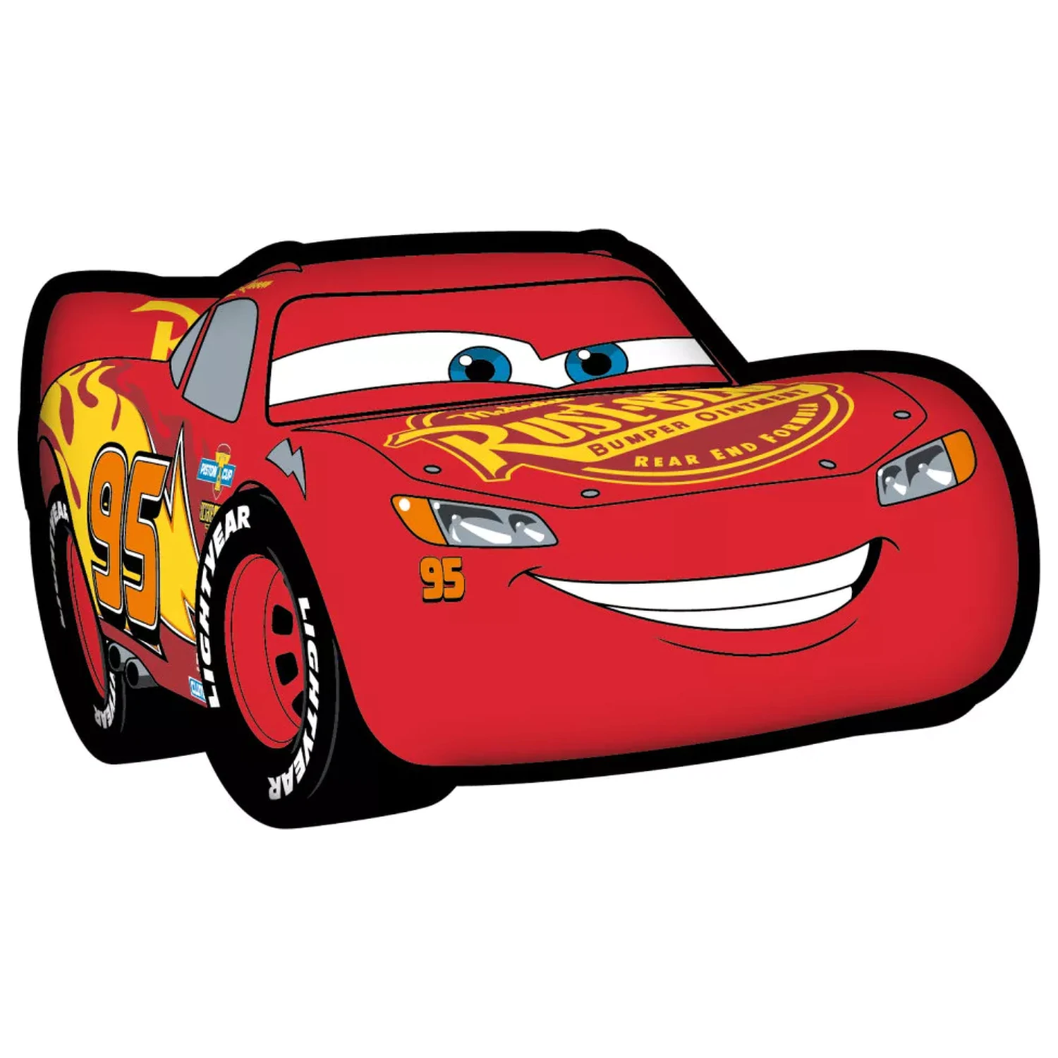 Disney Cars Lightning McQueen v tvare vankúša, dekoratívny vankúš 35x21 cm produktová fotografia