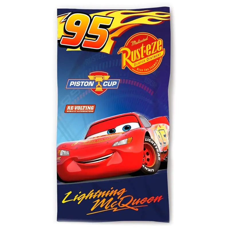 Disney Cars mikrovláknová plážová osuška produktová fotografia