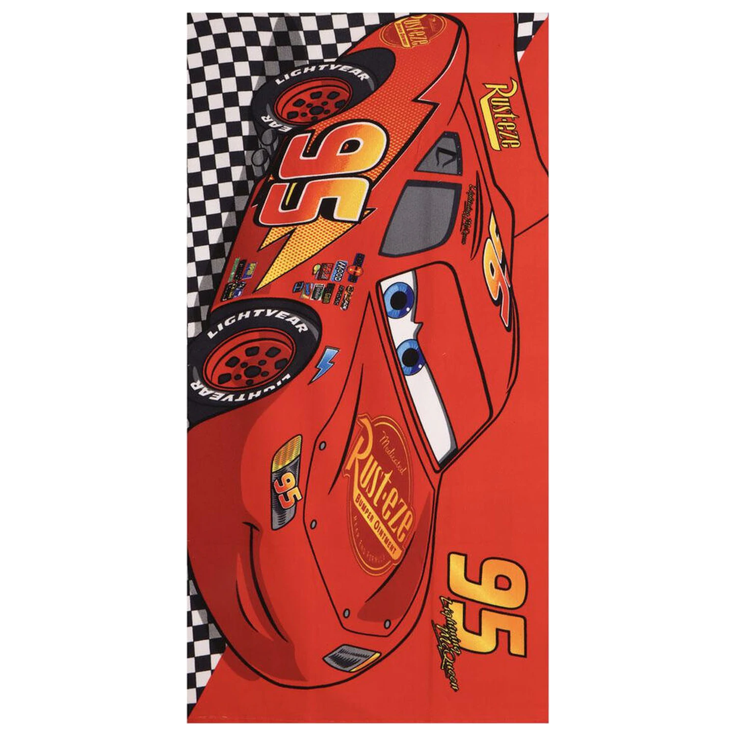 Disney Cars mikrovláknová plážová osuška produktová fotografia