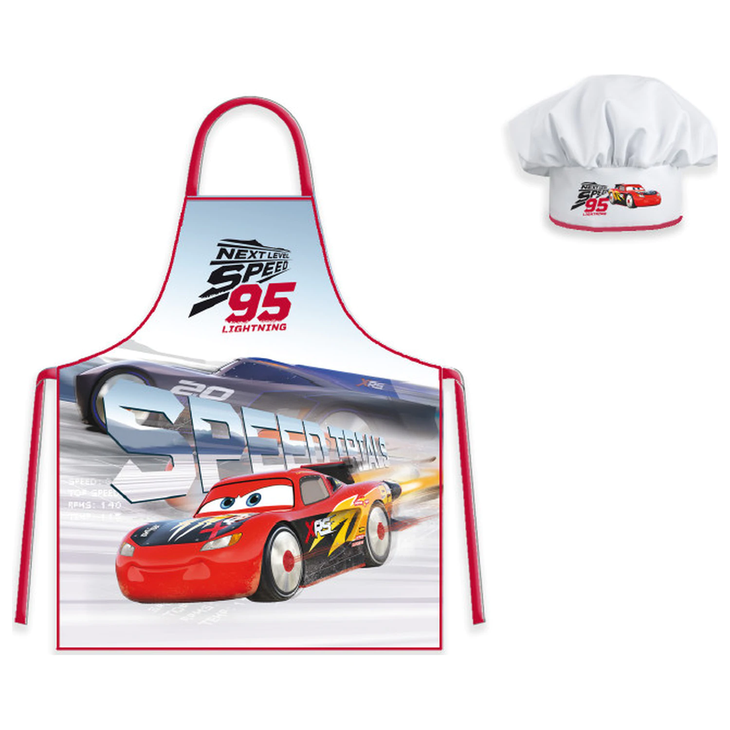 Disney Cars Next Level Detská zástera 2-dielna súprava produktová fotografia