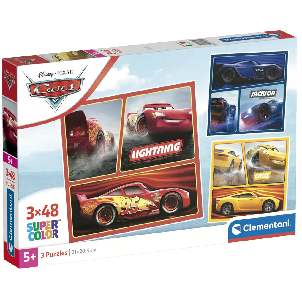 Disney Cars puzzle 3 x 48 dielikov produktová fotografia