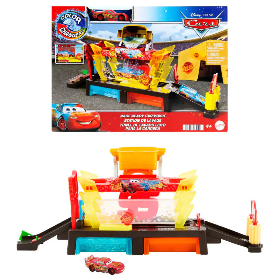 Disney Cars závodná pripravená umývačka áut Playset produktová fotografia