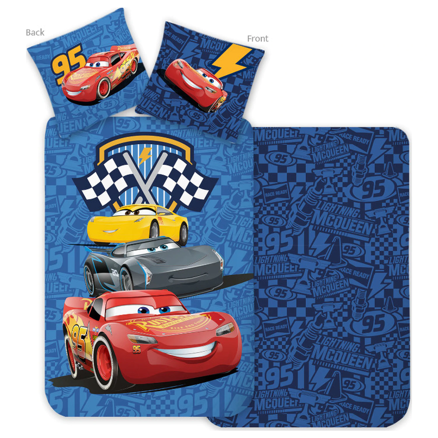Disney Cars Racing Crew Detský predškolský poťah na perinu produktová fotografia