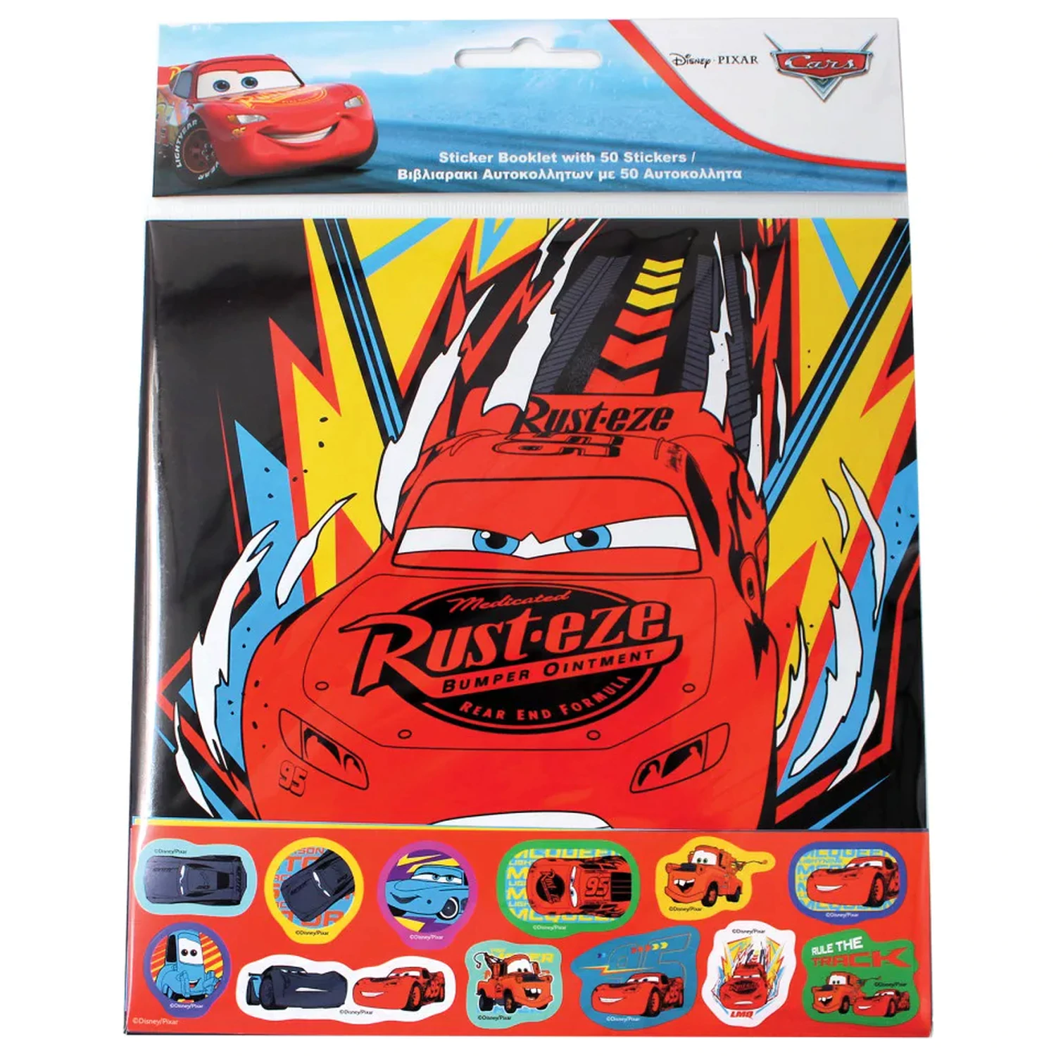 Disney Cars Pripravený Album na nálepky s 50 nálepkami produktová fotografia
