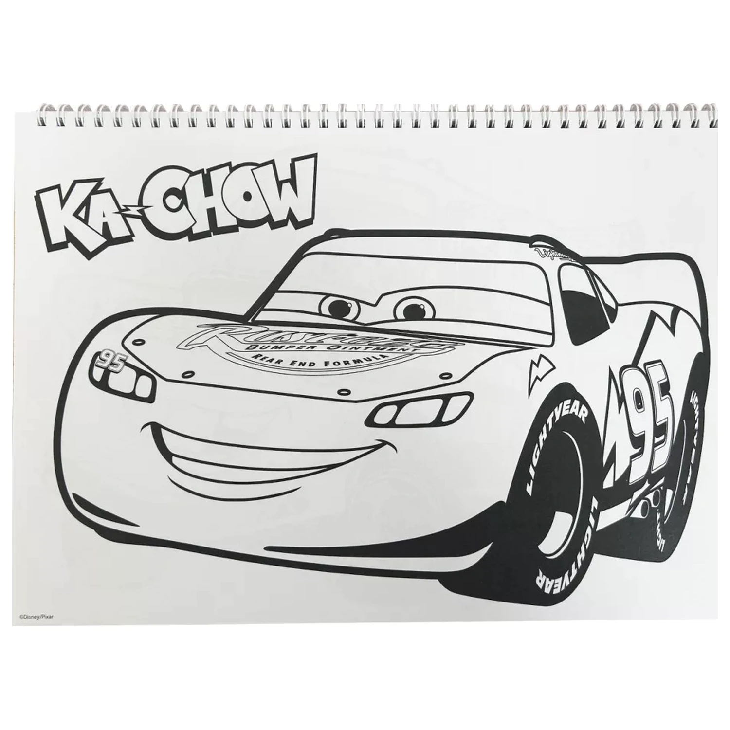 Disney Cars Roaring A/4 Špirálový skicár 40 listov so samolepkami produktová fotografia