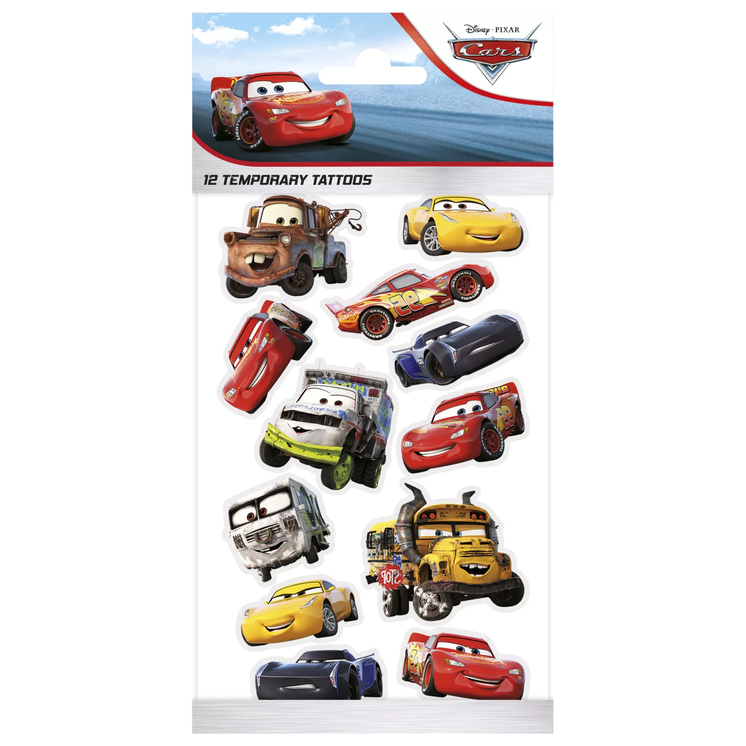 Disney Cars Smile tetovanie 12 kusov produktová fotografia