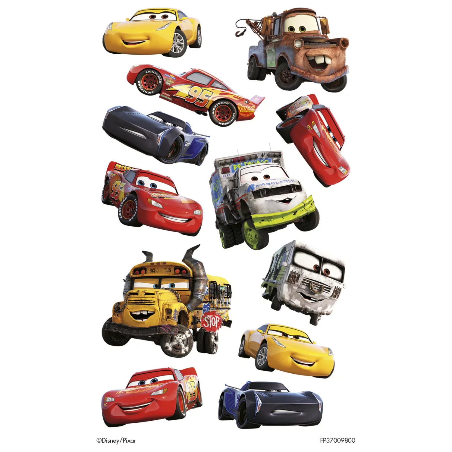 Disney Cars Smile tetovanie 12 kusov produktová fotografia
