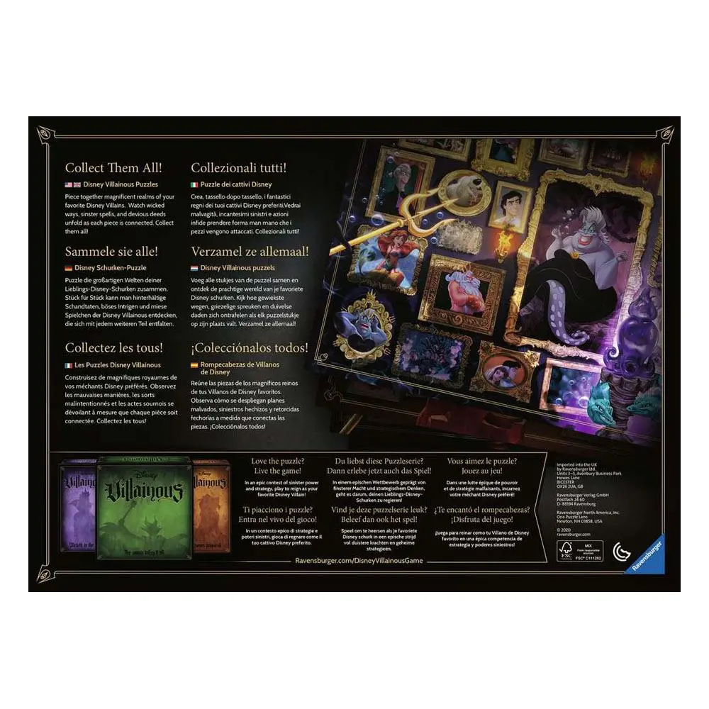 Skladacia puzzle s 1000 dielikmi Disney Villainous – Hades termékfotó