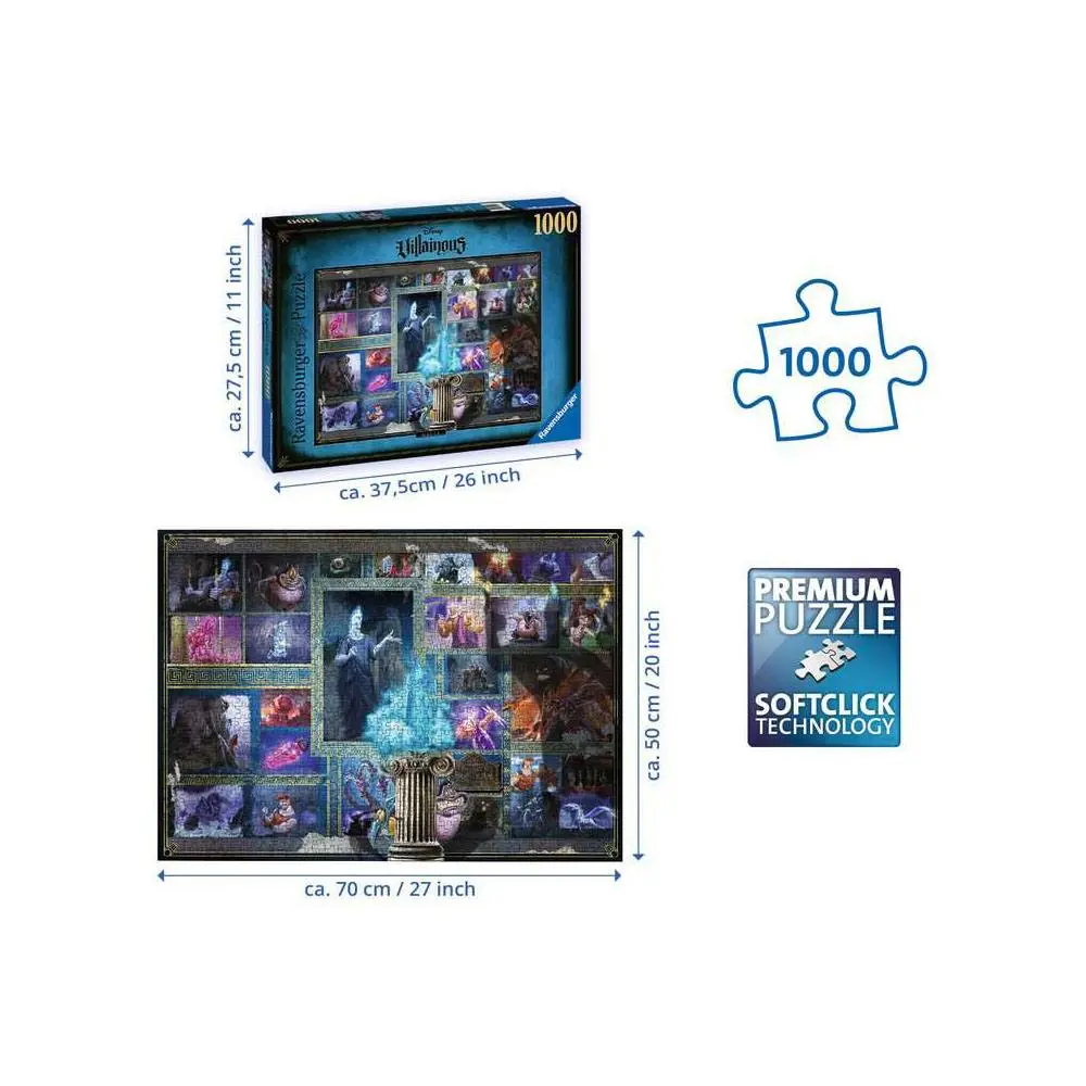 Skladacia puzzle s 1000 dielikmi Disney Villainous – Hades termékfotó