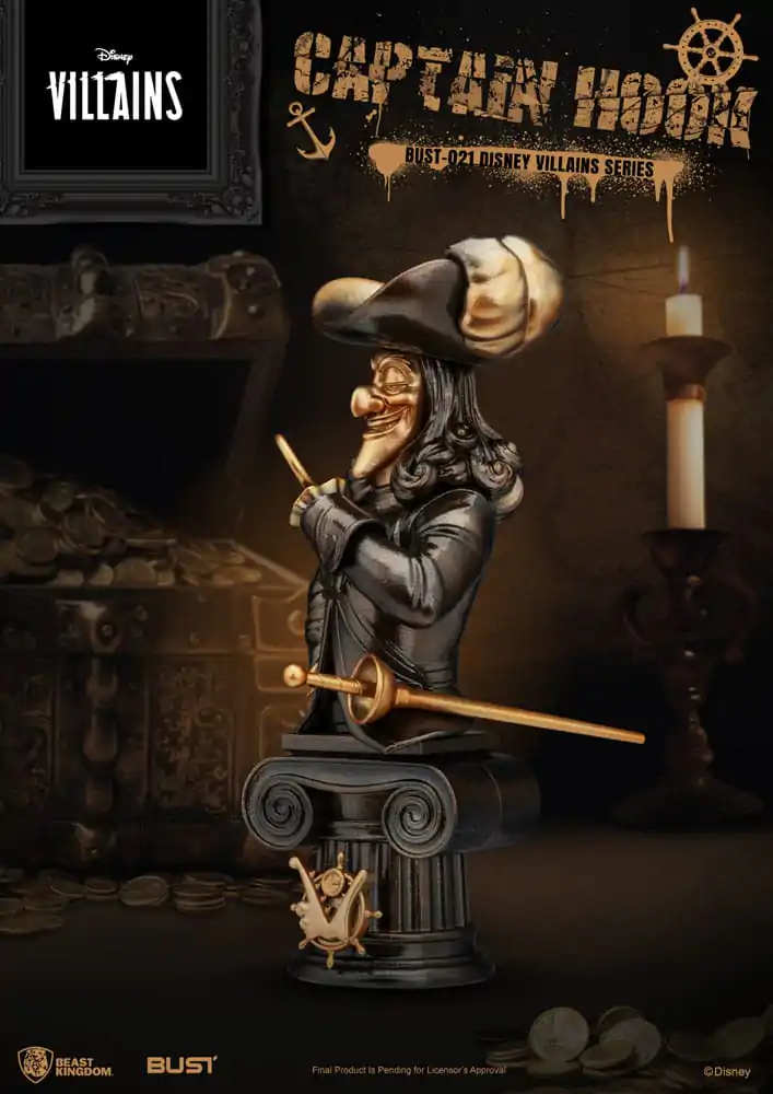 Disney Villains Series PVC Busta Captain Hook 16 cm produktová fotografia