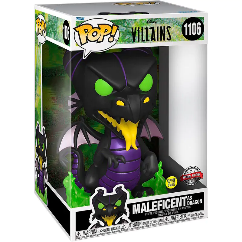 Disney Villains Super Sized Jumbo POP! Vinylová figúrka Maleficent mint sárkány 25 cm termékfotó