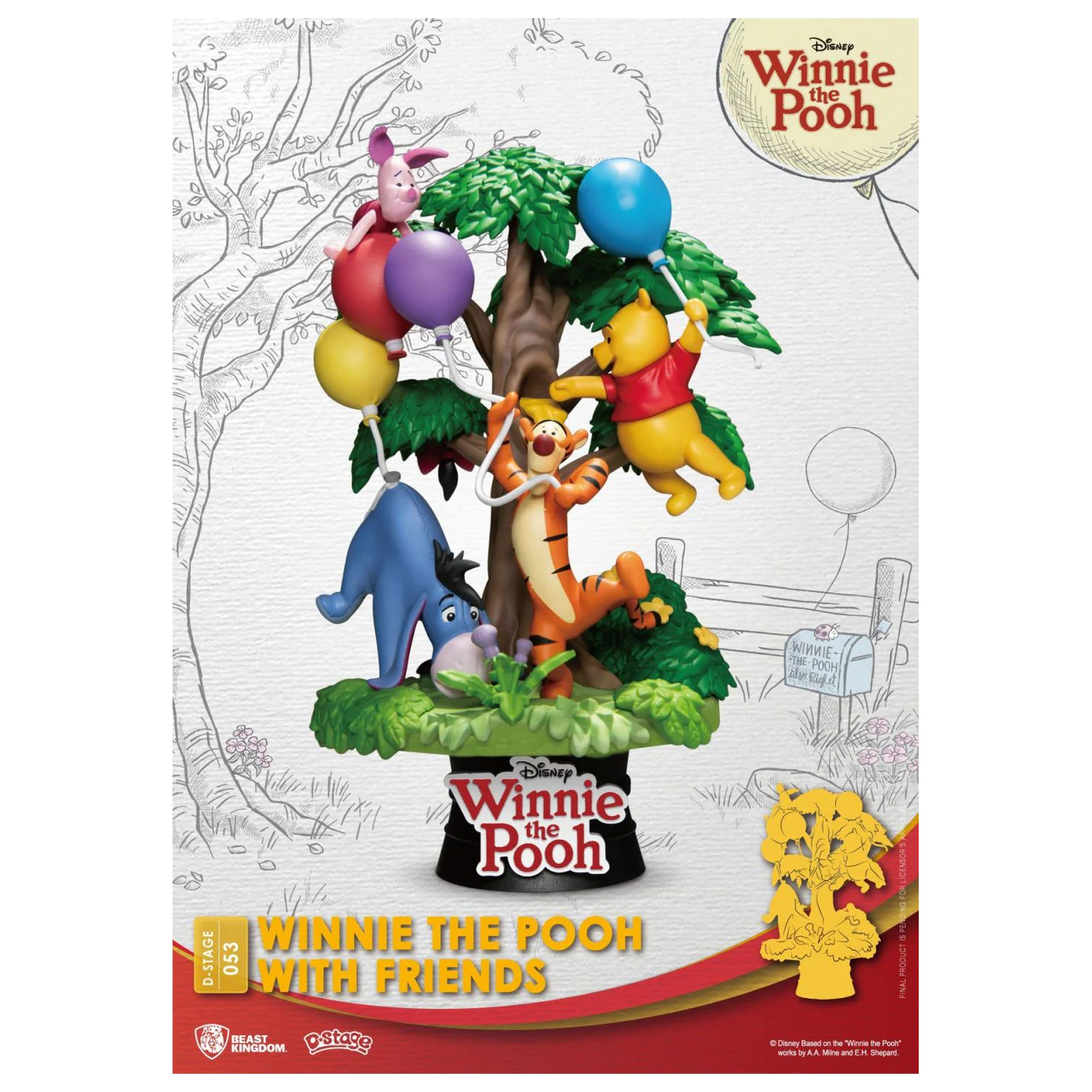 DISNEY Winnie with Friends Diorama D-Stage 15 cm produktová fotografia