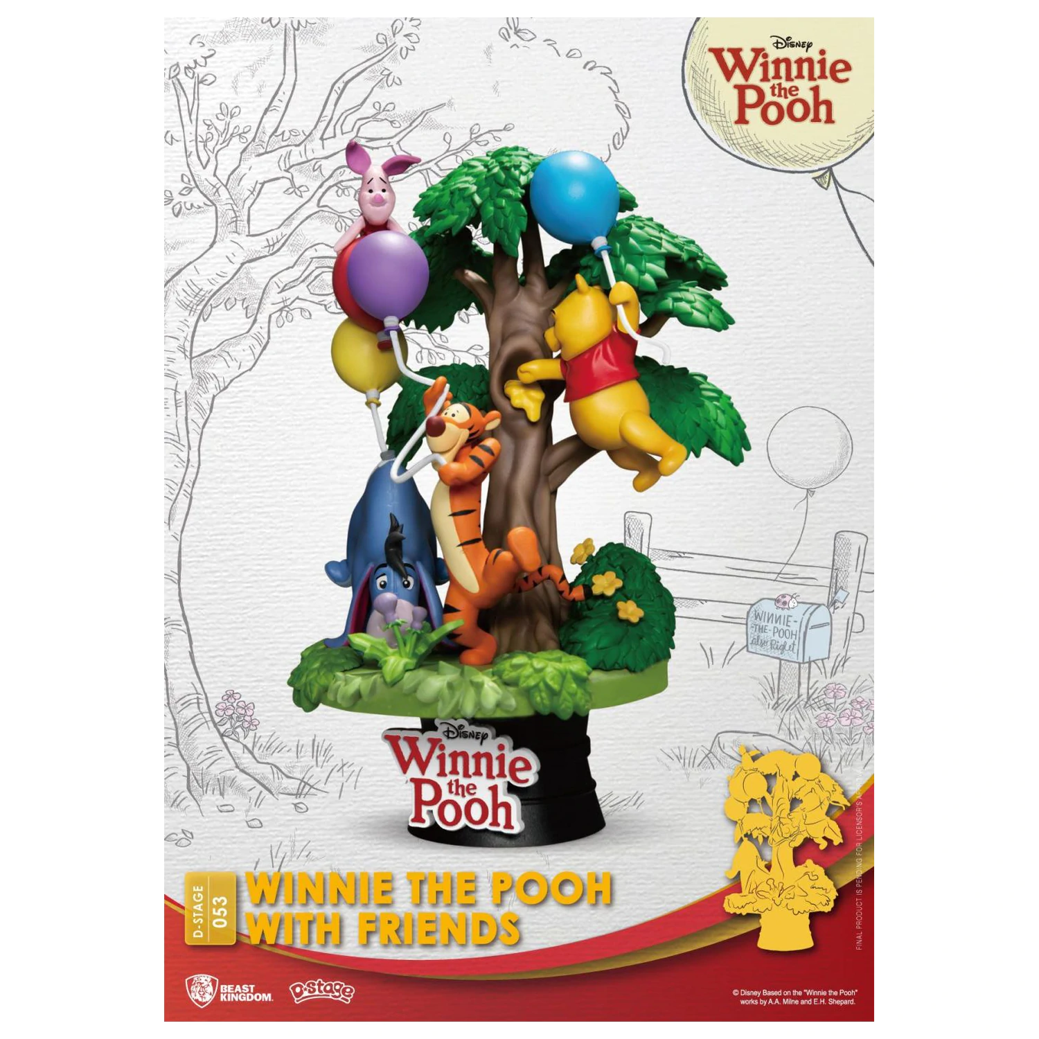 DISNEY Winnie with Friends Diorama D-Stage 15 cm produktová fotografia