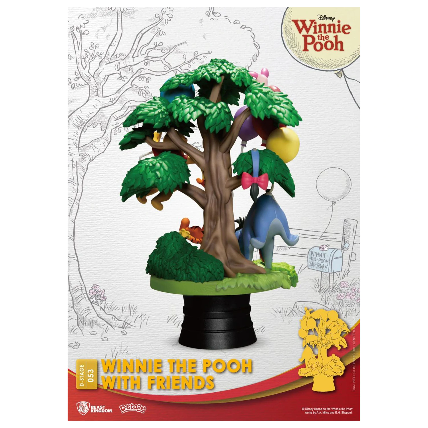 DISNEY Winnie with Friends Diorama D-Stage 15 cm produktová fotografia
