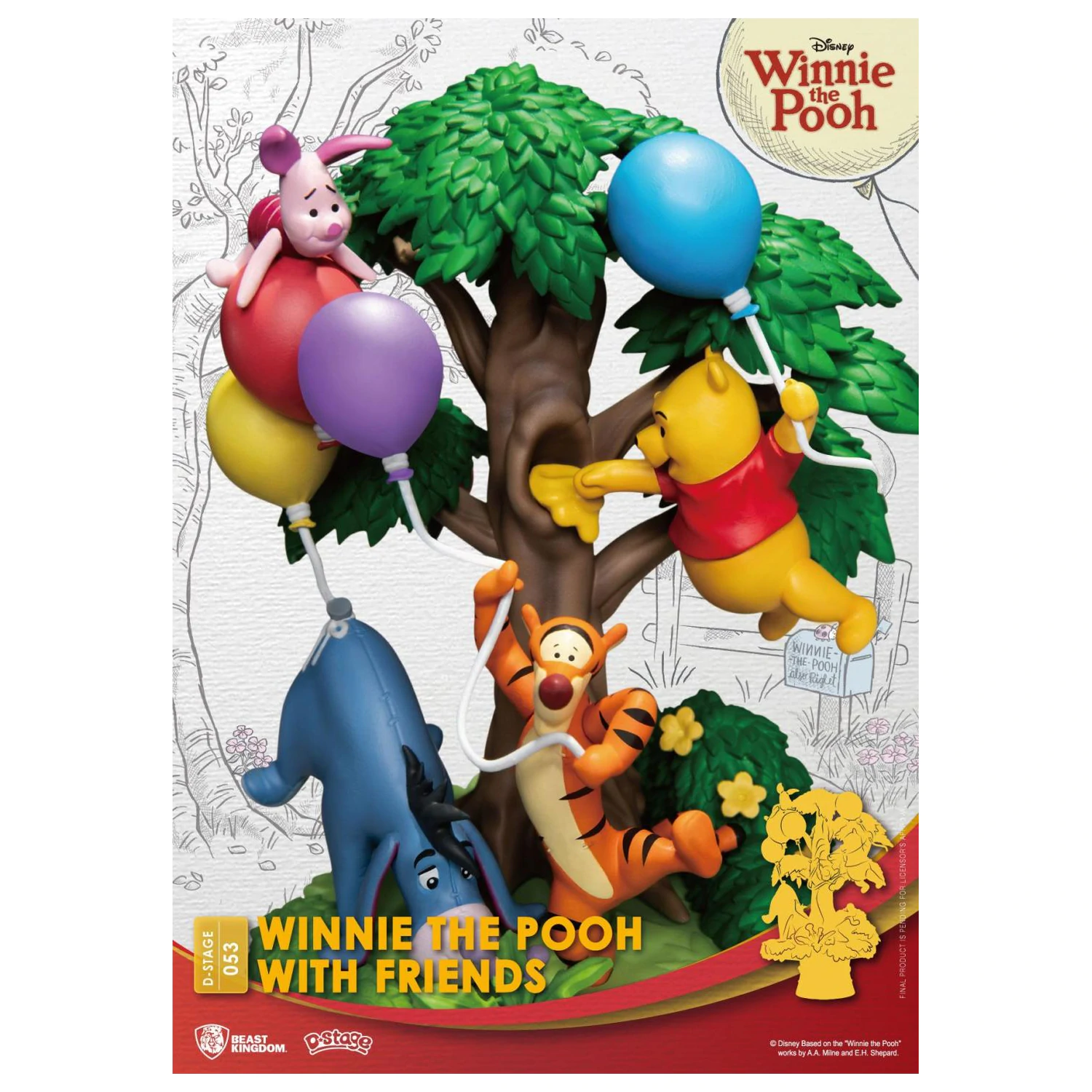 DISNEY Winnie with Friends Diorama D-Stage 15 cm produktová fotografia