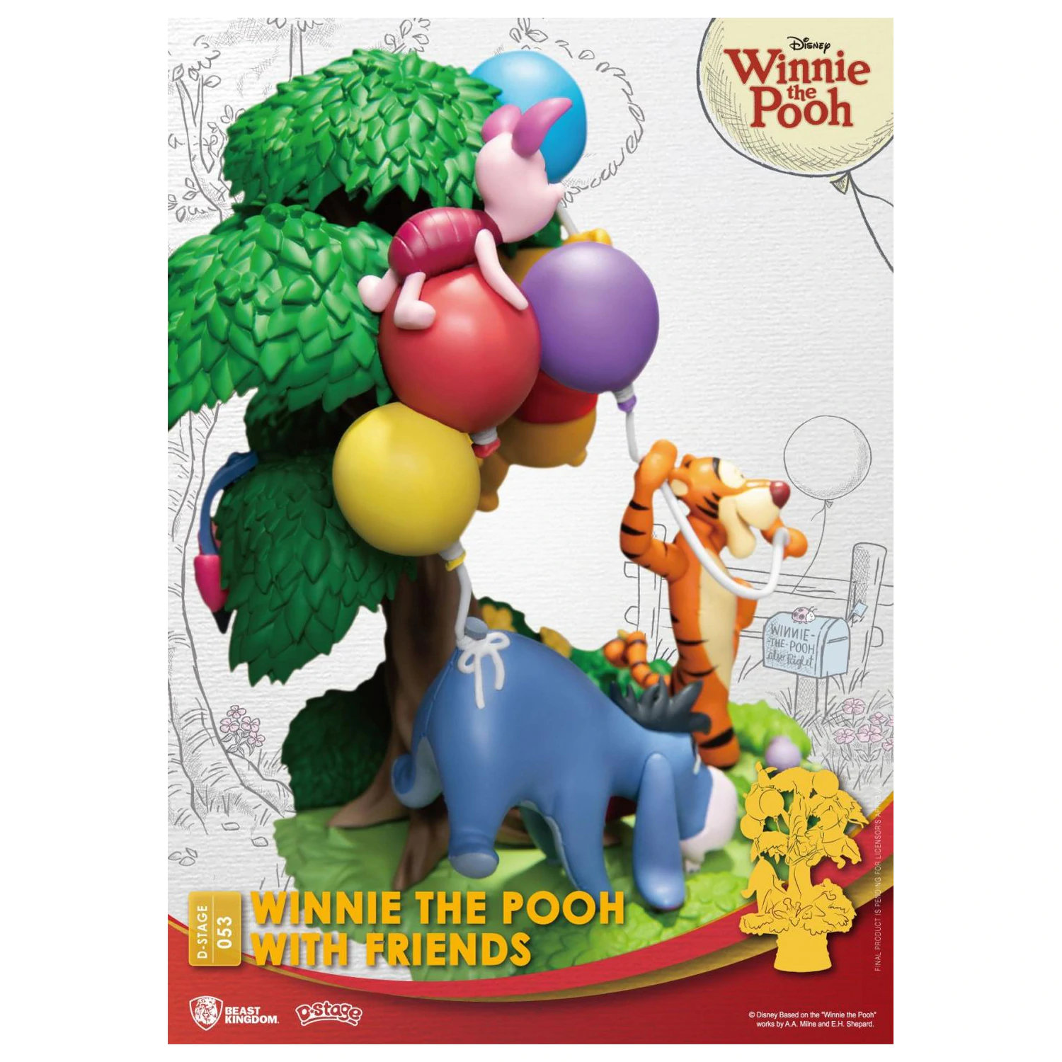 DISNEY Winnie with Friends Diorama D-Stage 15 cm produktová fotografia