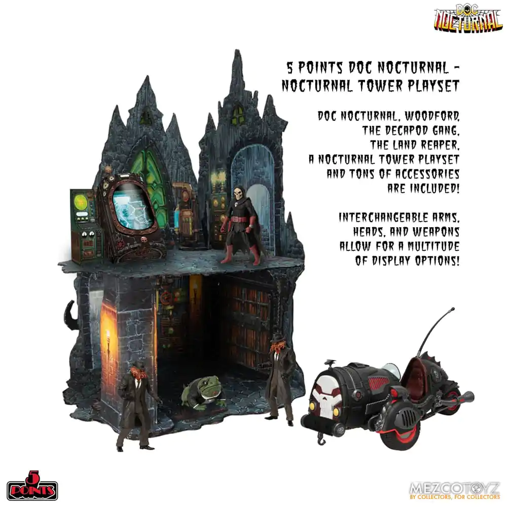 Doc Nocturnal 5 Points Action Figures Nocturnal Tower Playset 9 cm termékfotó