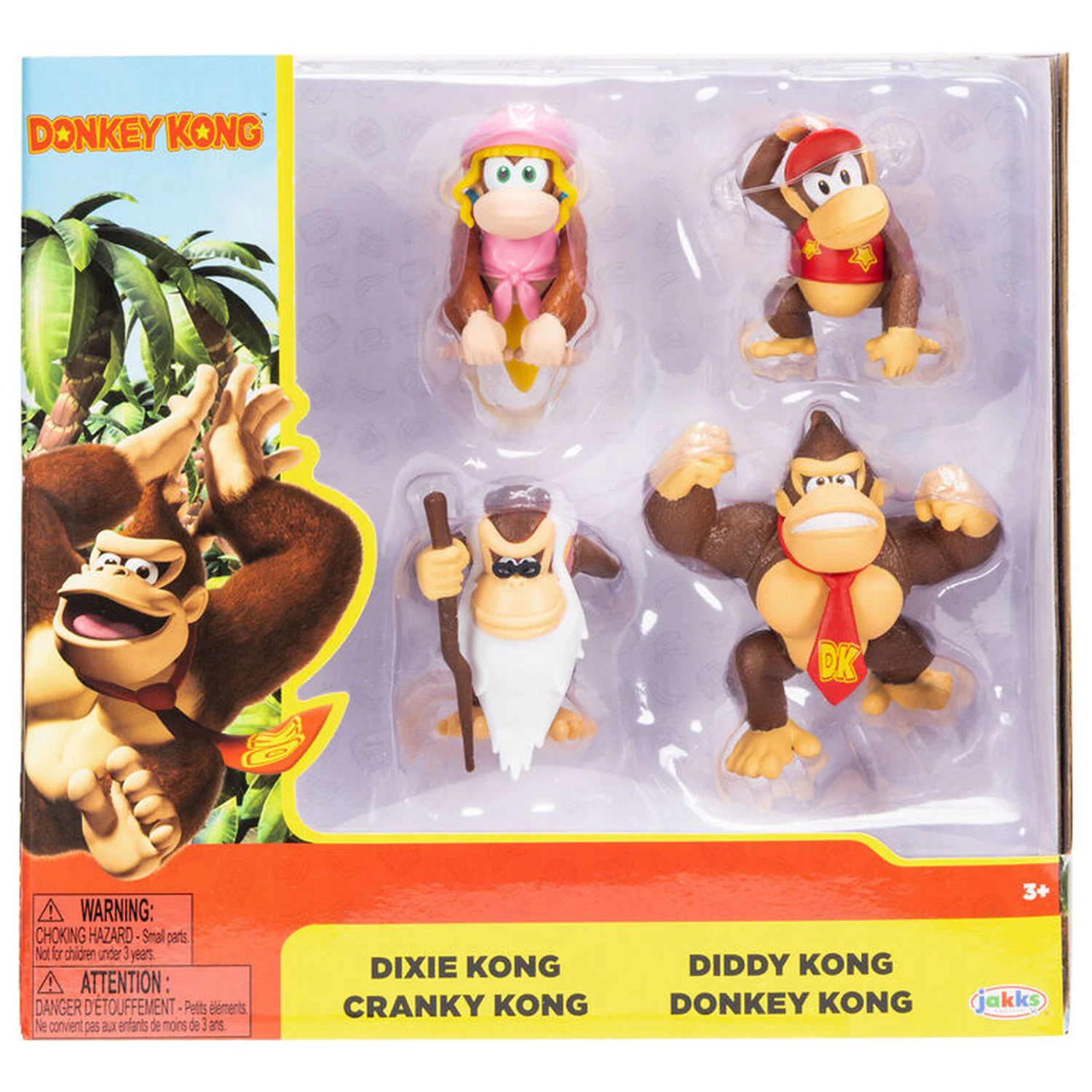 Donkey Kong balenie 4 figúrok 6cm produktová fotografia