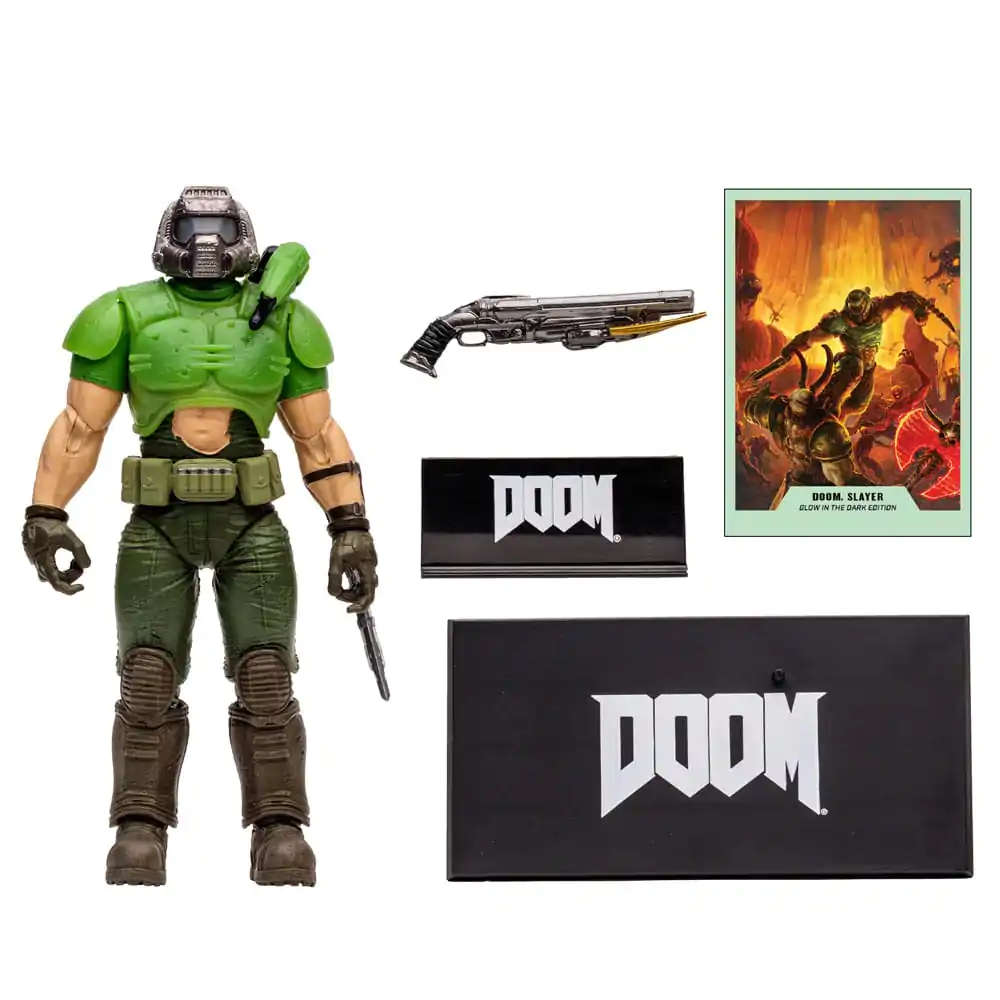 Akčná figúrka Doom Eternal Doom Slayer Classic (Glow In The Dark Edition) Gold Label 18 cm produktová fotografia