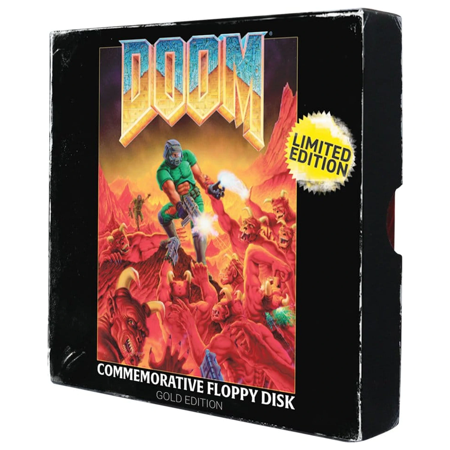 Doom Replika Floppy Disku Pozlátená Limitovaná Edícia produktová fotografia