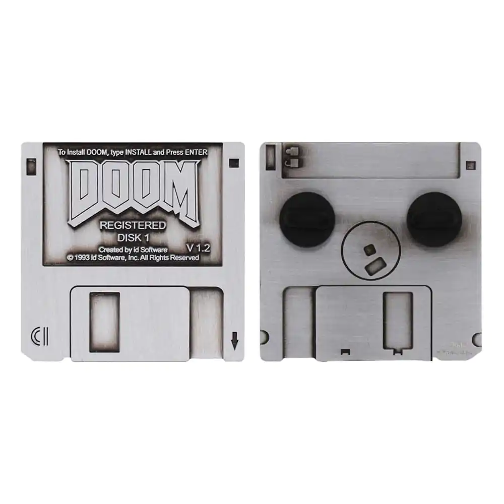 Doom Odznak Špeciálna Edícia Disketová Disketa produktová fotografia