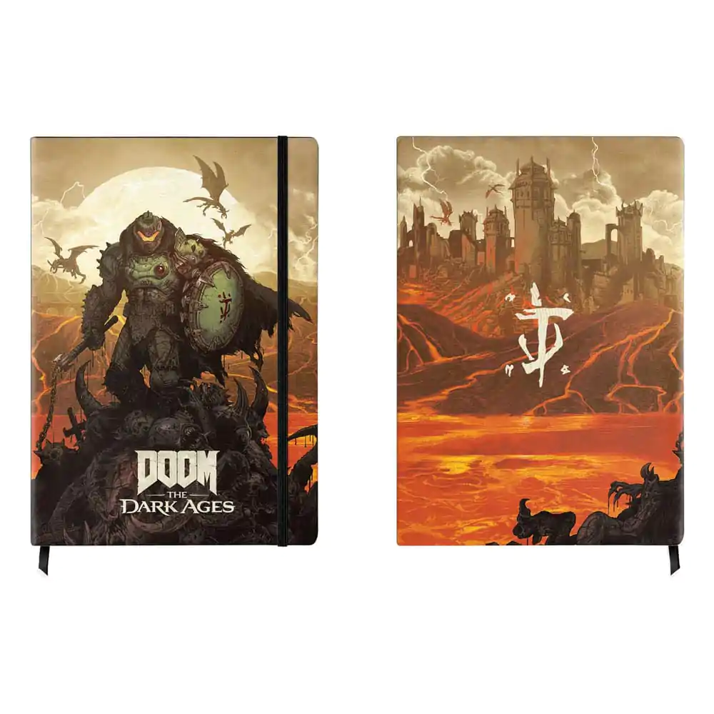Doom The Dark Ages Zápisník A5 Keyart produktová fotografia