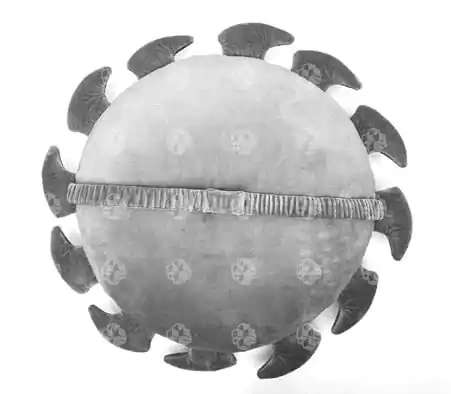 Doom The Dark Ages vankúš Shield Saw produktová fotografia