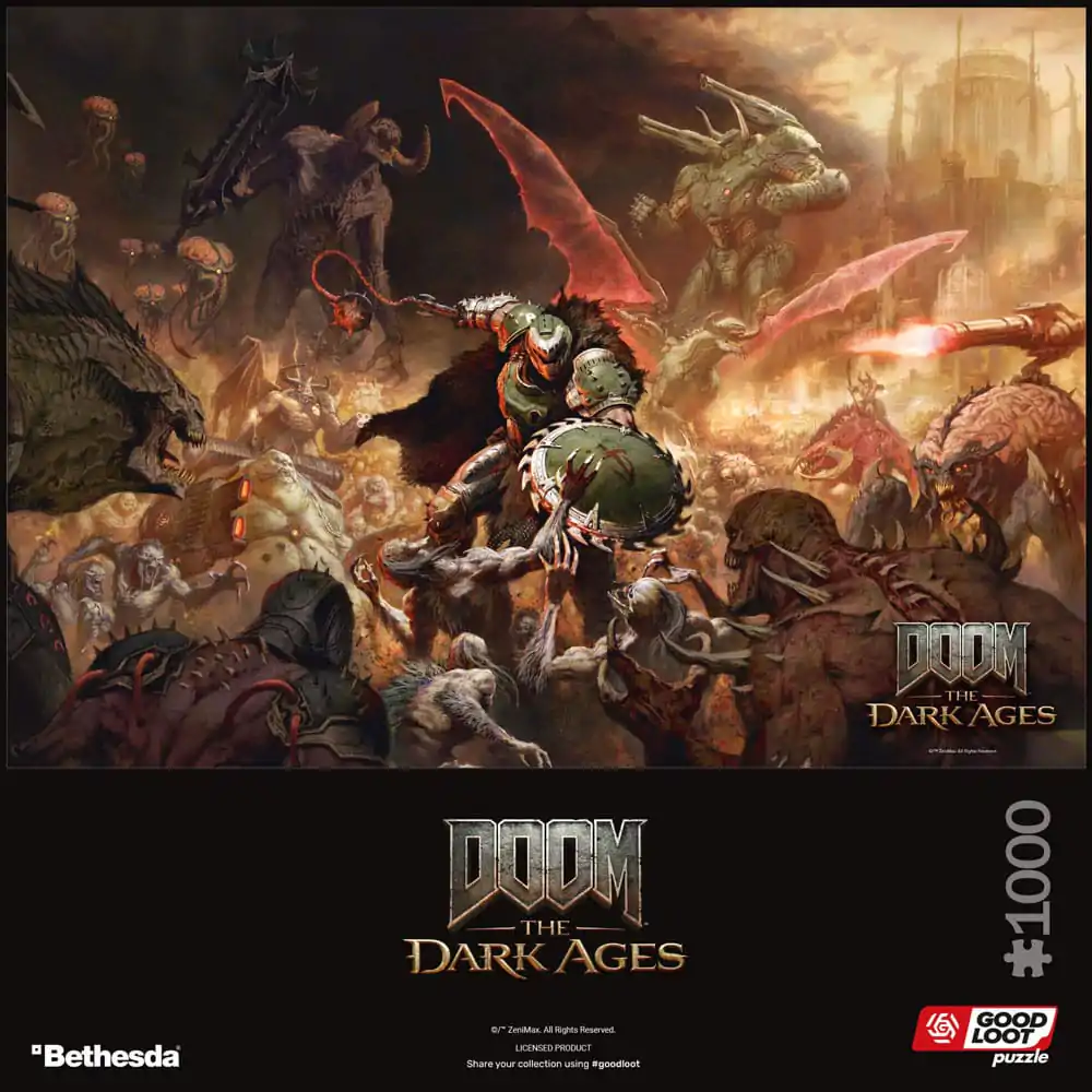 Doom The Dark Ages puzzle Slayer's Rag (1000 dielikov) produktová fotografia
